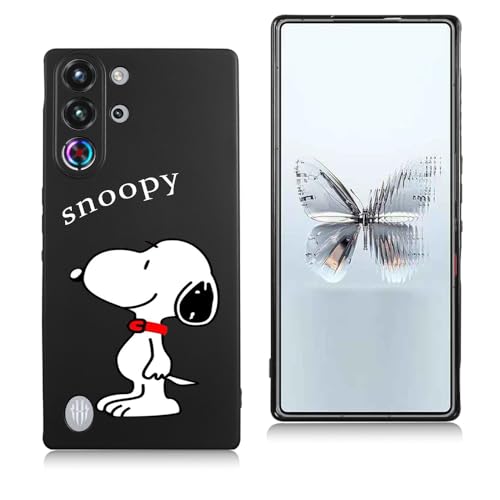Ailiber ZTE Nubia Red Magic 10 Pro/Pro Plus用のケース 軽量 薄型 保護カバー 耐衝撃 人気 おしゃれ ヌビア・レッドマジック10プロ/プロ・プラス スマホケース TPU シリコン スヌーピー スマホケース 犬柄