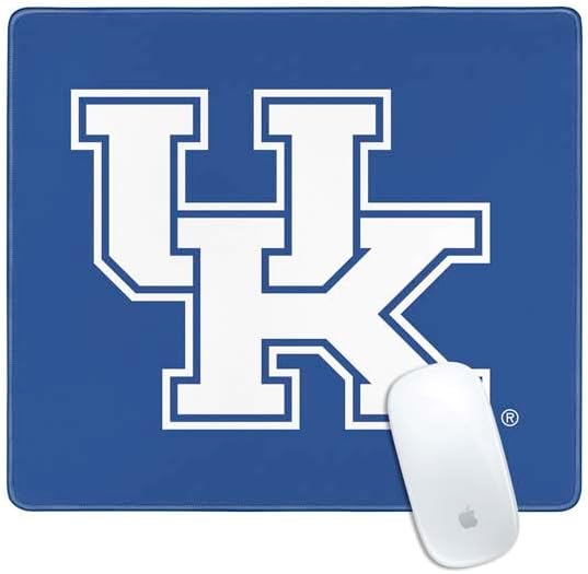 Skinit University of Kentucky UK on Blue Design, 12.6" x 11" Small Gaming Mouse Pad, Desk Pad with Stitched Edges for Office and Home.