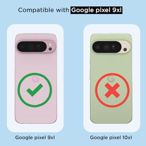 Image of Pikkme Back Cover for Google Pixel 9 Pro XL 5G Mag-Safe Shockproof PC + TPU Protective Case Magnetic Support Bumper Case (Transparent Mag-Safe)