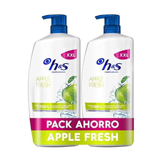 H&S Champú Anticaspa Apple Fresh - Champú para cualquier tipo de cabello - 2x1000 ml