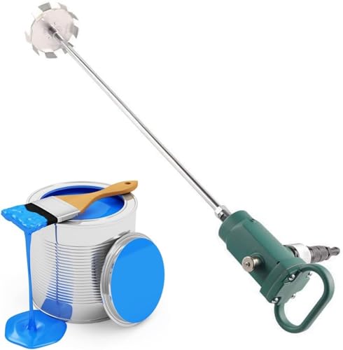 CHIPEL Pneumatic Paint Mixer, 680W Stainless Steel Pneumatic Mixer, Paint Air Agitator, Adjustable Speed, Porous Heat Dissipation, Paint Automatic Stirrer for Industrial Barrel, Paint, Plaster