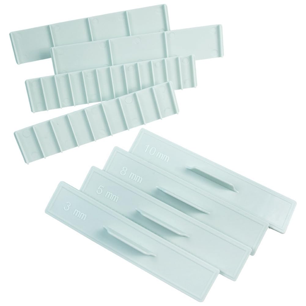 CTRLZS Cookie Thickness Measuring Tool 8Pcs Pastic Biscuit Cake Mold Butter Measuring Ruler Baking Tool