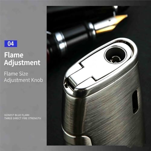 Encendedor de butano con llama ajustable soplete recargable B 7