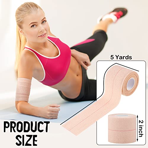16 Rolls Elastic Adhesive Bandage Tape Self Adherent Cohesive Wrap Bandages Adhesive Elastic Tape Flexible Stretch Bandages For Sports Ankle, Knee And Wrist Sprains Animal Pets (2 Inch X 5 Yard) #TOP1