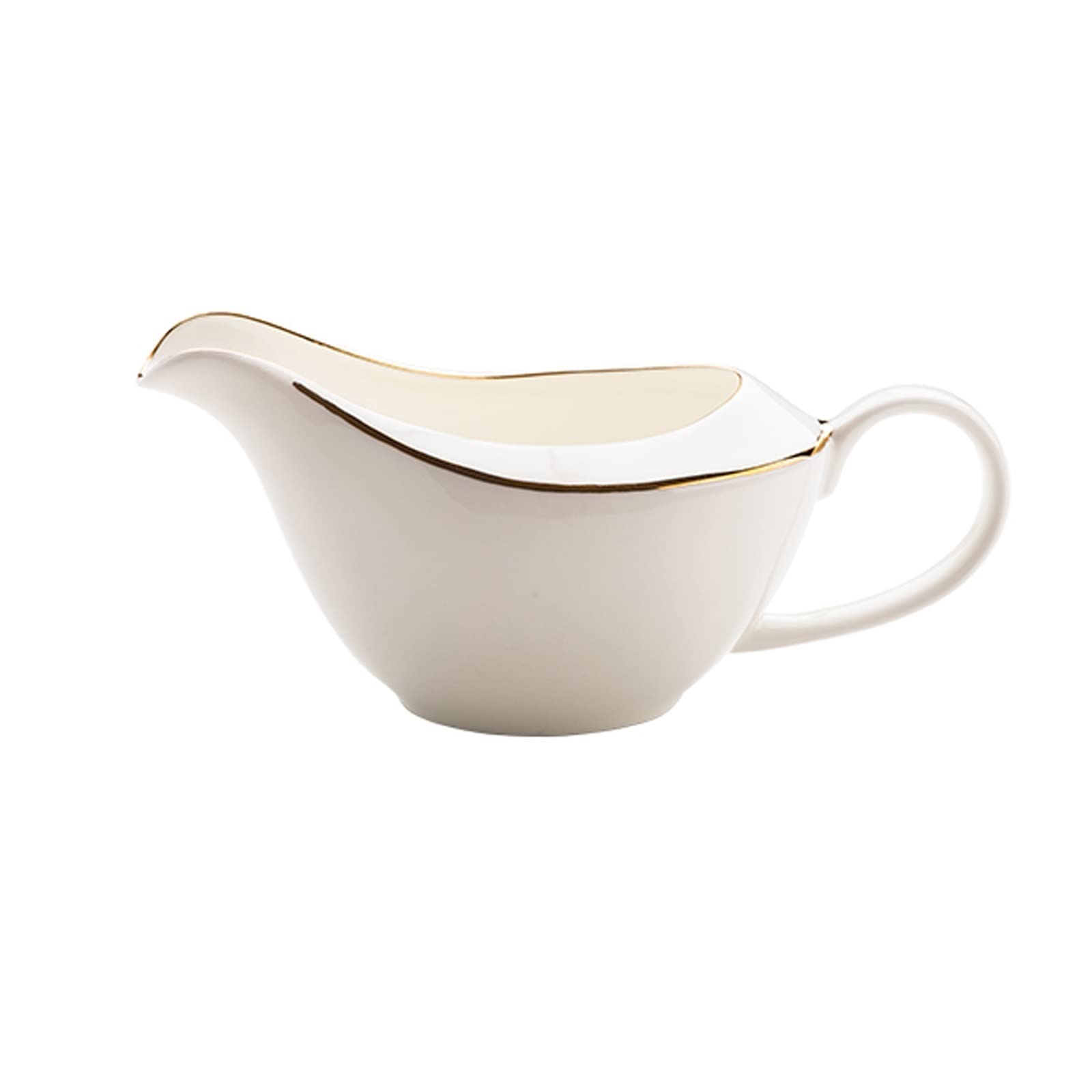 ERoomQ Saucer Ceramic Gravy Boat Porcelain Sauce Boat Ketchup Black Pepper Sauce Seasoning Rack White Dish