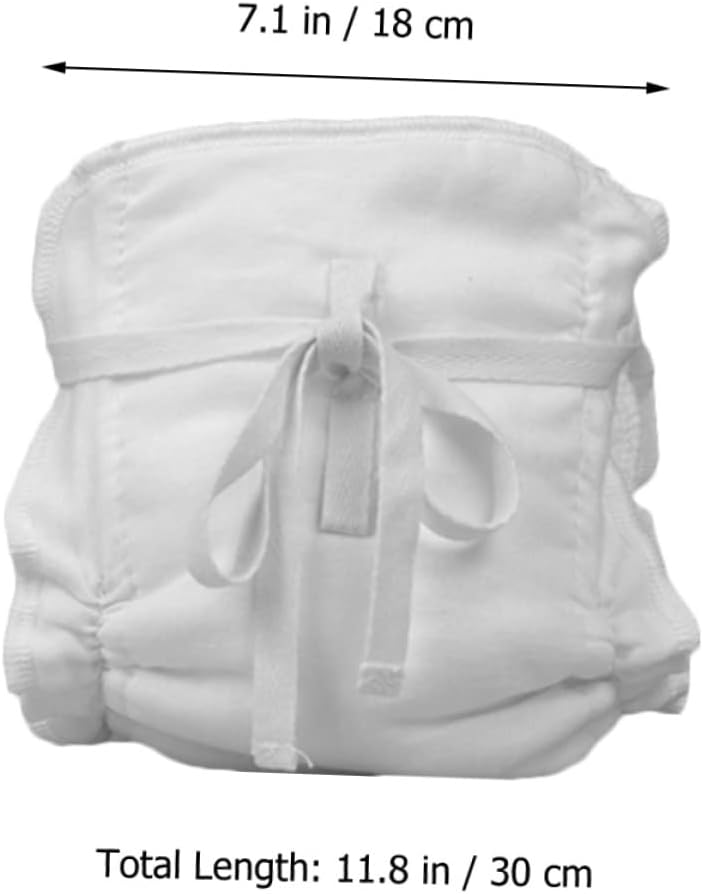 BESPORTBLE 2pcs Washable Reusable Diaper Pants Soft Cotton Boy Girl Training Diapers for Newborns Breathable and Comfortable Shower