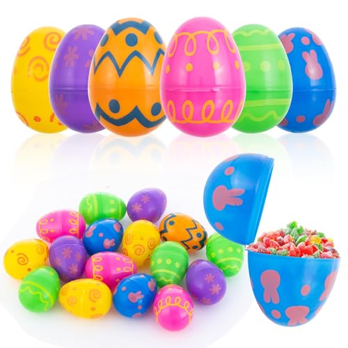 24 œufs de Pâques à remplir pour décorations et jouets surprises festifs - 5