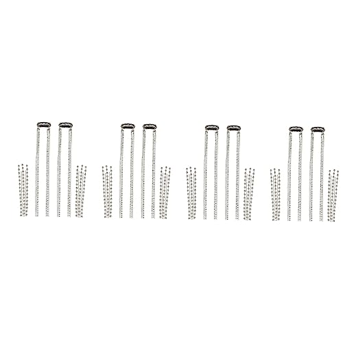 Bijoux de cheveux punk anti-glisse Healeved pour tresses et franges
