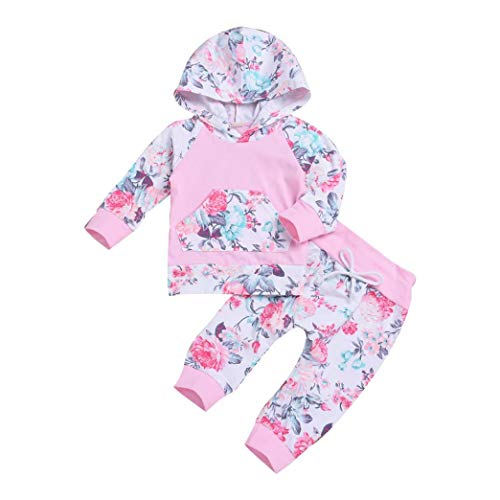 ASHOP Body Bebe Manga Larga Conjunto niño 4 años Verano Ropa Recien Nacido Invierno (Rosado,70 (0-6Meses))