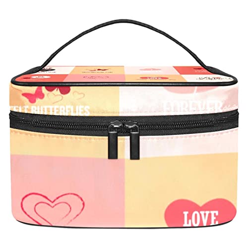 Sac de beauté à motif rose pour pinceaux de maquillage et cosmétiques