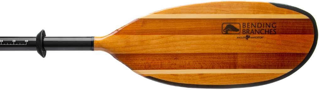 Bending Branches Angler Navigator Versa-Lok™ Kayak Paddle, Durable Wood for Moder-Day Kayaker, Wooden Blade with Rockgard® Tip Protection, 100% Carbon Shaft, Lightweight