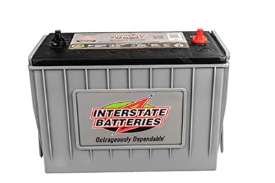 Interstate Batteries Heavy Duty Marine Deep Cycle Battery 12V 100Ah 925CCA (31-AGM7) Pure Matrix Power Commercial AGM Cranking Replacement (Group Size 31) GEM Cars, Yachts, Extra Fuel Tank Trucks
