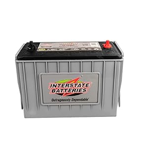 Interstate Batteries Heavy Duty Marine Deep Cycle Battery 12V 100Ah 925CCA (31-AGM7) Pure Matrix Power Commercial AGM Cranking Replacement (Group Size 31) GEM Cars, Yachts, Extra Fuel Tank Trucks