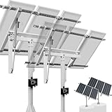 ECO-WORTHY 2 Sets Solar Panel Single Axis Tracking System with Tracker Controller,High Stability,Ideal for Different Solar Panels,for Yard/Farm/Field/Garden,Save Space and Leave Space for Your Family