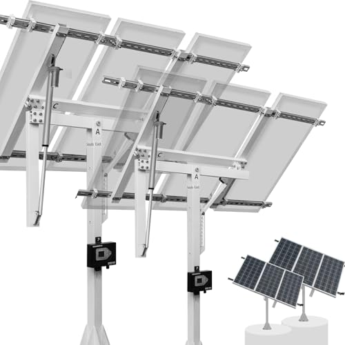 ECO-WORTHY Solar Panel Single Axis Tracking System (Increase 30% Power) with Tracker Controller,High Stability, Multi-Angle Adjustment,Ideal for Different Solar Panels, for Yard/Farm/Field/G
