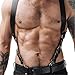 BDSMAGE Harness Leder Hosenträger Herren Gay Sissy Dessous Männer Reizwäsche für sex Fetisch Harness (B)
