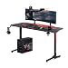 Produktbild Diablo X-Mate Gaming Tisch 140 cm x 76 cm x 66 cm Schreibtisch PC Computertisch Ergonomisch Carbon Tischplatte Kopfhörerhaken Getränkehalter Rutschfester Fußschutz