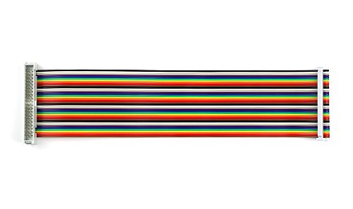 UCTRONICS Male to Female Gpio Ribbon Cable 40pin 8inch Breadboard Jumper Wires for Connection Raspberry Pi 3 2 Model B B+ W/ 3.5/5 Inch Tft Touch Screen LCD Display