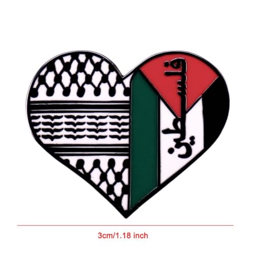 Palestine Enamel Lapel Pin, Ribbon Badge Enamel Pin Palestine Flag Brooch, Brooch Collar Pin Jewelry Gift Hat Clothing Backpack Accessories Gift2