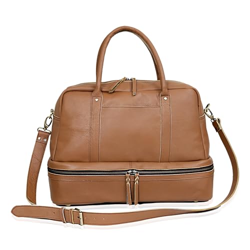 Stylo Leather Duffel with Shoe Compartment