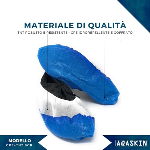 Surchaussures jetables extra résistantes étanches en CPE et TNT 200x - 2
