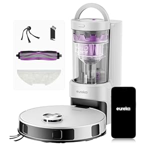 Robot Aspirateur Laveur EUREKA E20 Evo Plus avec Station sans Sac