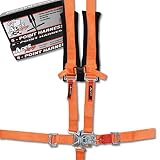 AAAA Aces Racing 5 Point Harness With 2 Inch Padding (Orange)