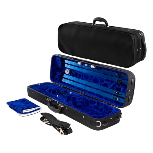 Eagle French-Style Violin Case 4/4 – Professional Hard Shell Violin Case with 4 Bow Holders...