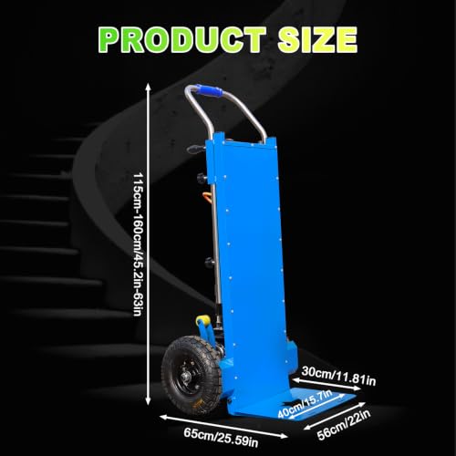 Carretilla eléctrica para escaleras 900lb, uso industrial miniatura 6