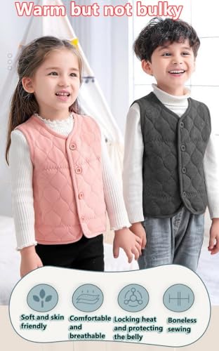 Gilet matelassé bébé parfait pour les sorties au parc en veste sans manches chaude en coton
