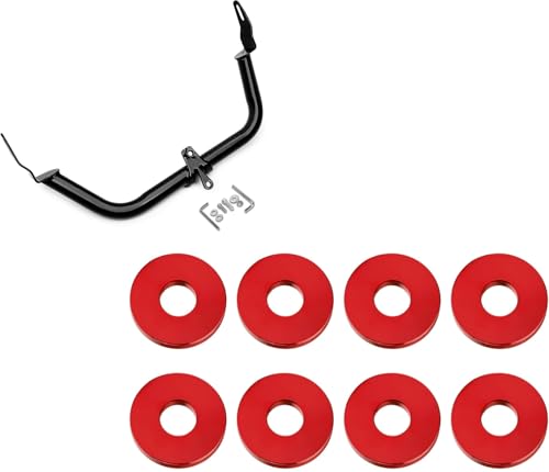kekykm Road Glide Fairing Support Bracket Red Aluminum Alloy Crash Bar Decorative Spacer Ring for Harley Touring 2015-2022 Road Glide FLTRU FLTRX FLTRXS FLTRK FLTRUSE FLTRKSE FLTRXST