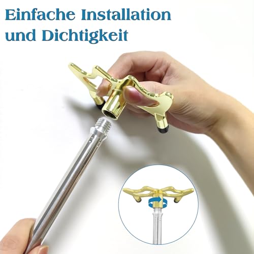 RAYNA GAMES Billard Queue Versenkbare, Billard Queue 3 Stück Abnehmbarem Messing Brücken Kopf, Queue Brücke Billard Zubehör für Billardtisch, Snooker, Spiel, Wettkampf