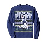 Ugly Christmas Bull Riding This Ain't My First Rodeo Sweatshirt