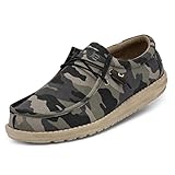 Hey Dude Men's Wally Camo Size 11 | Men’s Shoes | Men's Lace Up Loafers | Comfortable & Light-Weight