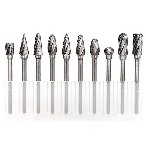 Set de 10 fresas rotativas de carburo de tungsteno SaditY miniatura 1