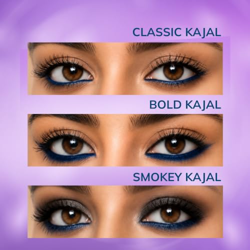 Image of TEE ESS Long Stay Kajal | Retractable Pencil | Waterproof, Smudge Proof | Intense Blue Color | 24H Long Lasting | Smooth One-Stroke Application | With Vitamin E | Twist-Up Blue Kajal | 0.30 gms