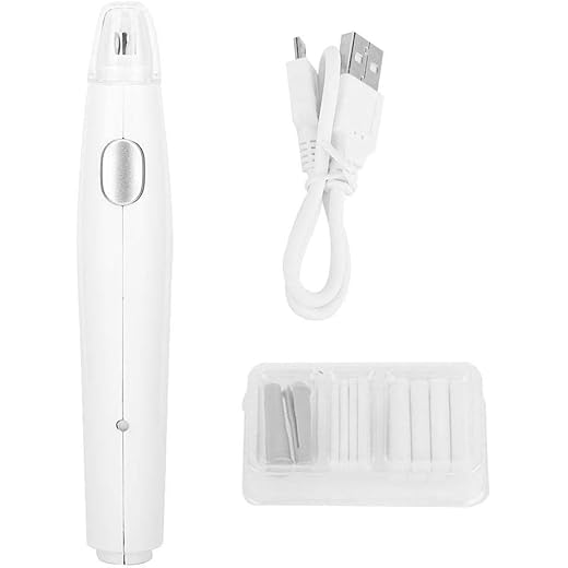 Borrador eléctrico Práctico Usb eléctrico que carga el borrador recargable con 16 recambios del reemplazo(White)