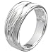 Produktbild Vinani Ring Baum Rillen sandgestrahlt glänzend Sterling Silber 925 Größe 54 (17.2) RER54