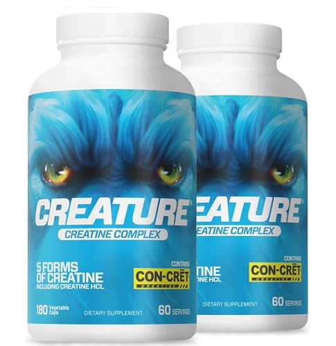 CREATURE® Creatine Complex - Creatine Monohydrate Capsules with 5 Types of Creatine Including...