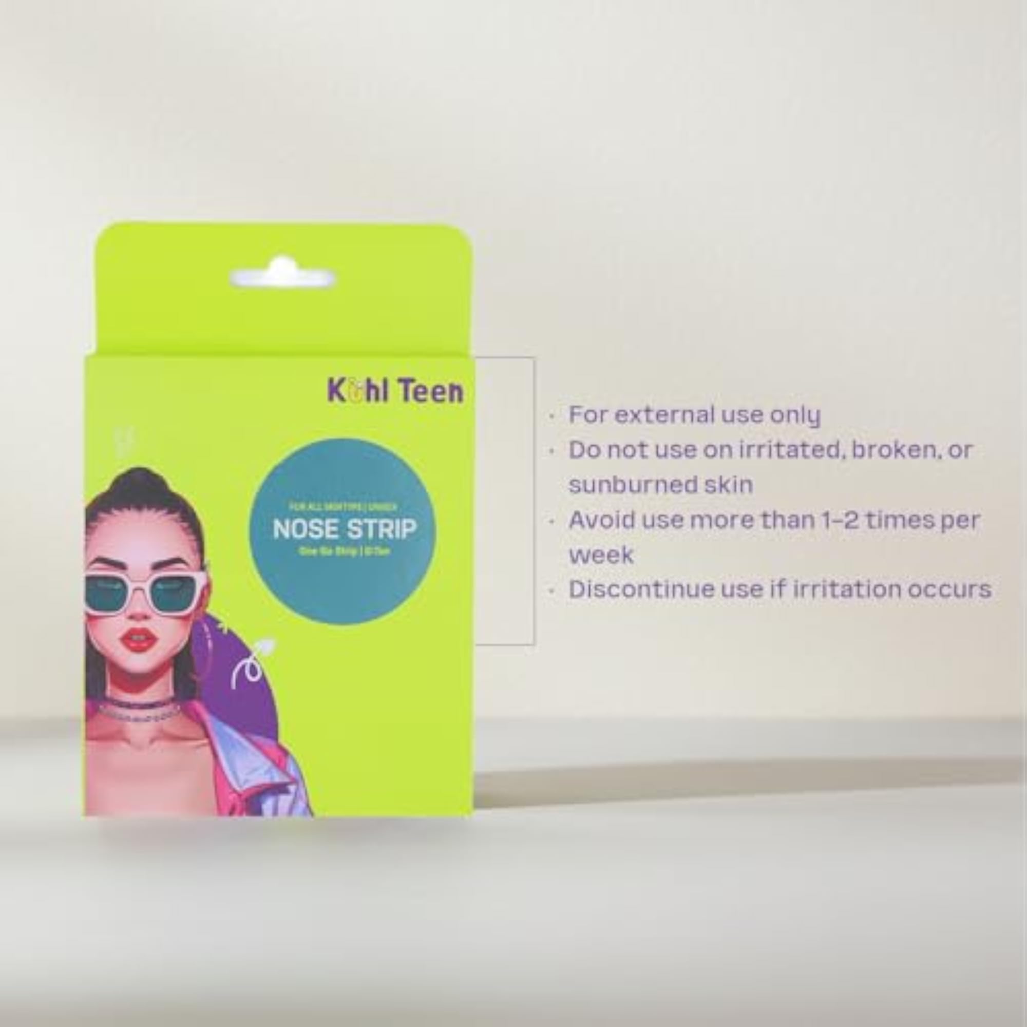 KuhlTeen D-Tan Nose Pore Strips for Men & Women, 5 Strips