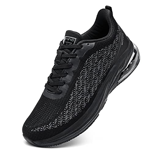 frysen Zapatillas de Running Hombre Mujer Deportivas Zapatos Hombre para Tenis Correr Gimnasio Deportivas Casual 41EU Black
