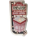 ホームシアター Ledライトサイン シアター ライト サイン バー プレイルーム シネマ キッチン 壁プラーク 壁装飾用 ホーム シアター用