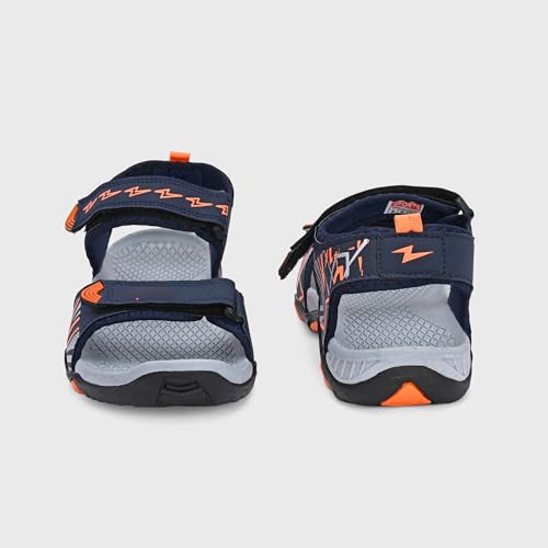 Image of Centrino Men's Phylon Sandals |Adjustable Velcro Strap Athletic Sandals |Geometric Wave Pattern Open Toe|Durable Rubber Sole Outdoor Water Sandals for Summer Beach Hiking Walking & Casual Wear (9352)