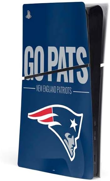 Skinit Decal Gaming Skin Compatible with PS5 Slim Digital Edition Console - Officially Licensed NFL New England Patriots Team Motto Design