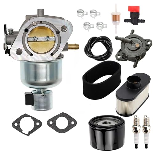 FR691V Carburetor for Kawasaki FR651V FS651V FR691V FS691V - Replace 15004-7062 15004-0828 15004-0829 15004-0986 15004-0985 - Includes Air Filter Oil Filter Fuel Pump Kits Spark Plugs