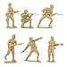 BMC CTS WW2 German Infantry Plastic Army Men - 32pc Tan Soldier Figures