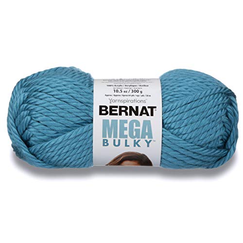 Bernat Mega Bulky Yarn, 10.5 oz, Teal, 1 Ball