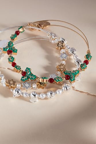 Alex and Ani Holiday Holly Bangle3