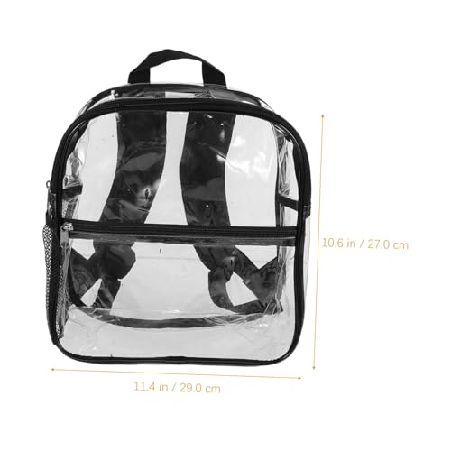 FRCOLOR Women Backpack Black Plastic Casual Travel Bag for Daily Use by FRCOLOR - Used condition - Image 7