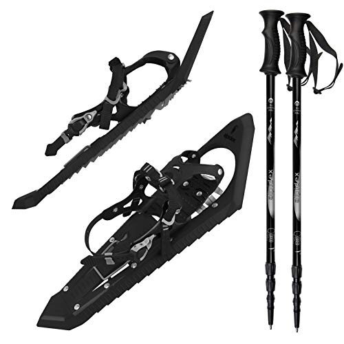 ALPIDEX Raquetas Nieve Ligero Adulto 38-45 Bolsa Transporte Bastones O